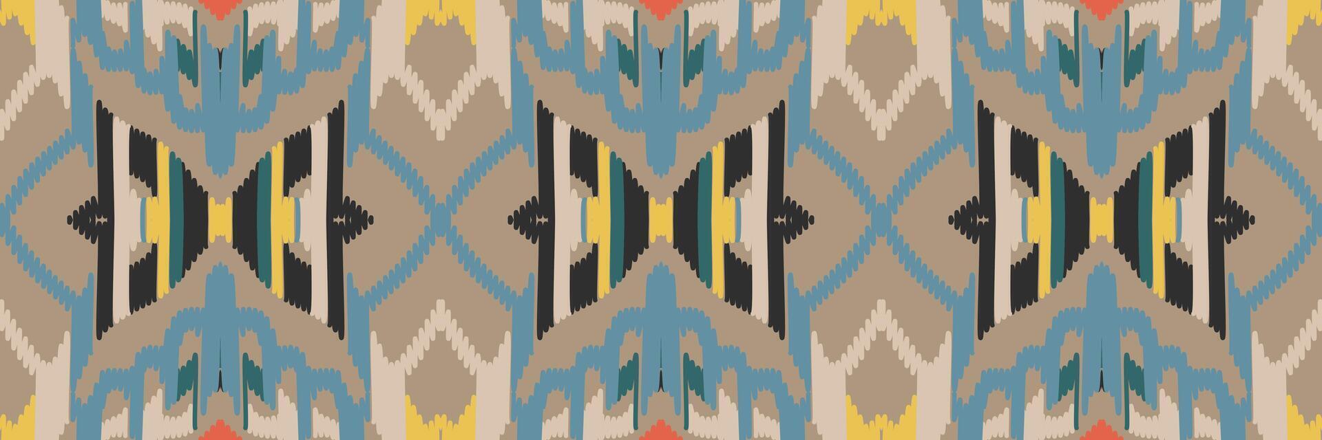 padrão ikat em tribal. geométrica étnica tradicional. estilo listrado mexicano. design para plano de fundo, papel de parede, ilustração vetorial, tecido, roupas, batik, tapete, bordado. vetor