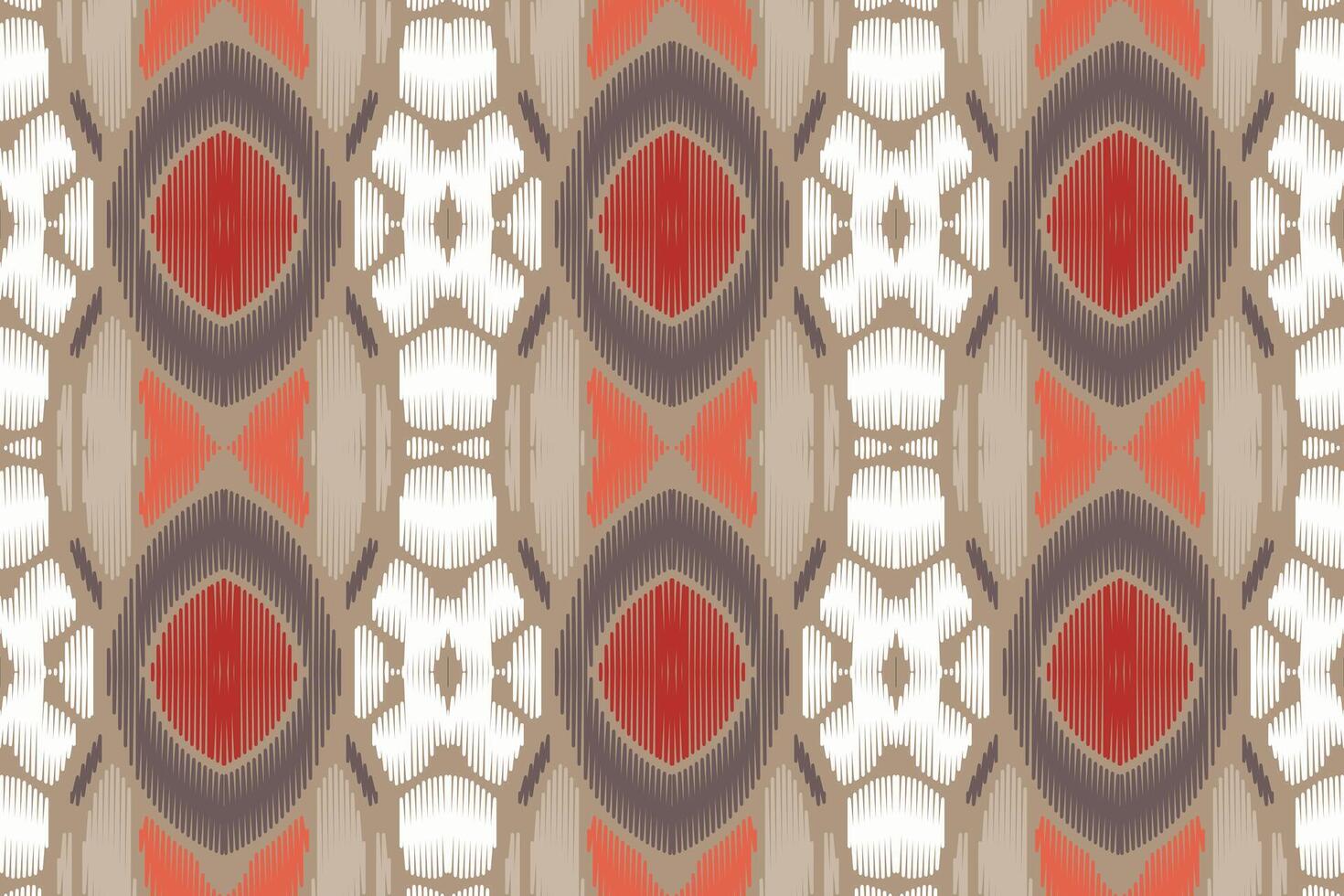 tecido ikat sem costura padrão geométrico étnico tradicional bordado style.design para fundo, tapete, tapete, sarongue, roupas, ilustração vetorial. vetor