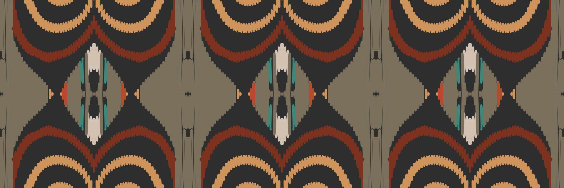 padrão ikat em tribal. geométrica étnica tradicional. estilo listrado mexicano. design para plano de fundo, papel de parede, ilustração vetorial, tecido, roupas, batik, tapete, bordado. vetor
