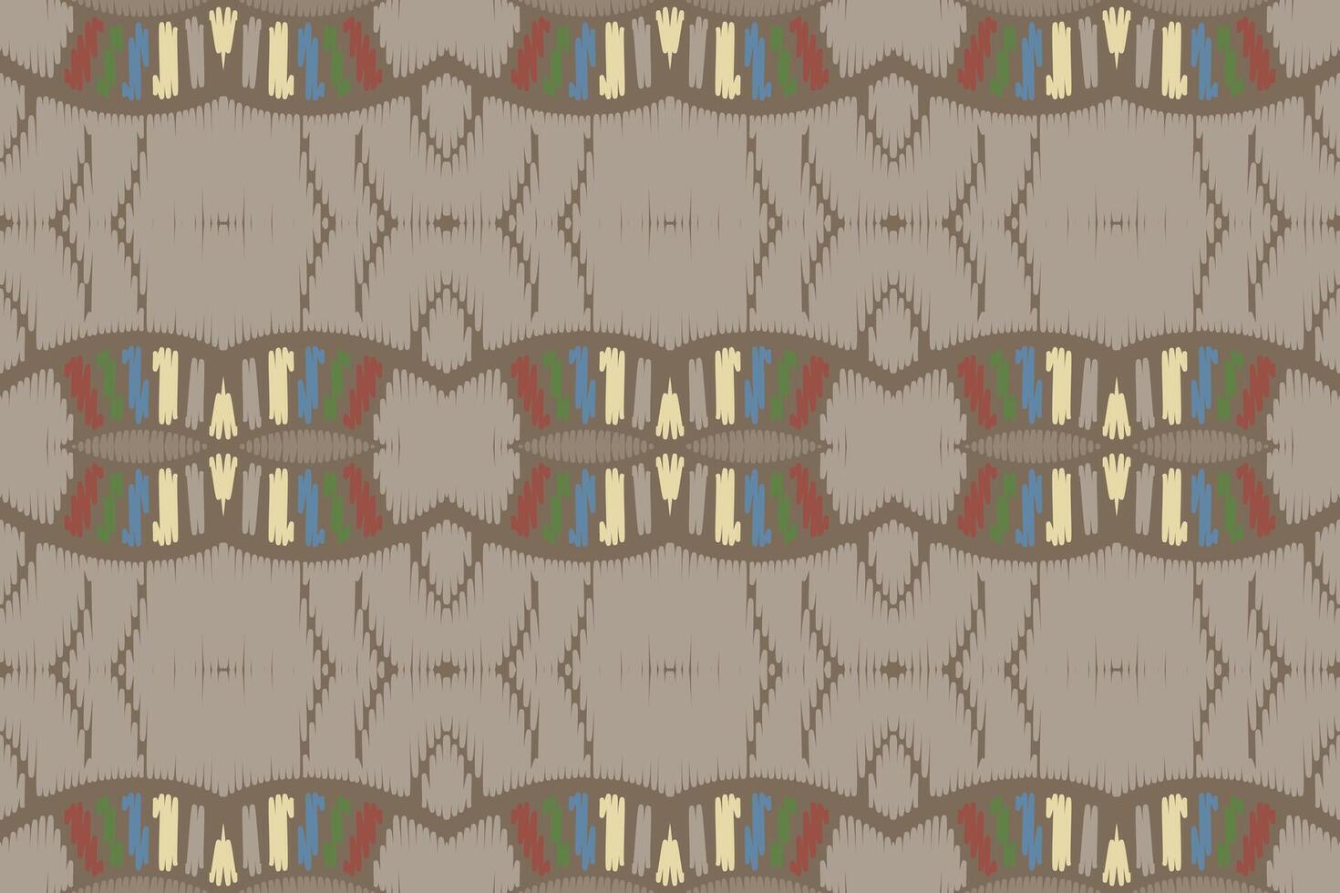 padrão sem emenda de ikat étnico em tribal. design para plano de fundo, papel de parede, ilustração vetorial, tecido, vestuário, tapete, têxtil, batik, bordado. vetor