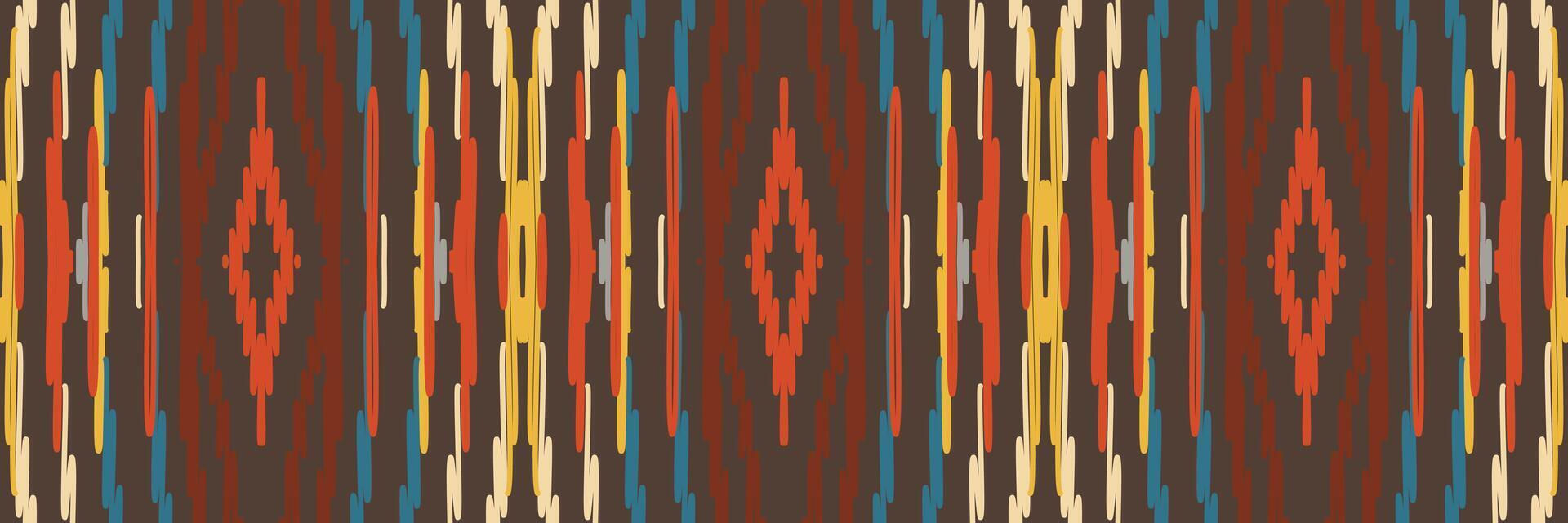 padrão ikat em tribal. geométrica étnica tradicional. estilo listrado mexicano. design para plano de fundo, papel de parede, ilustração vetorial, tecido, roupas, batik, tapete, bordado. vetor