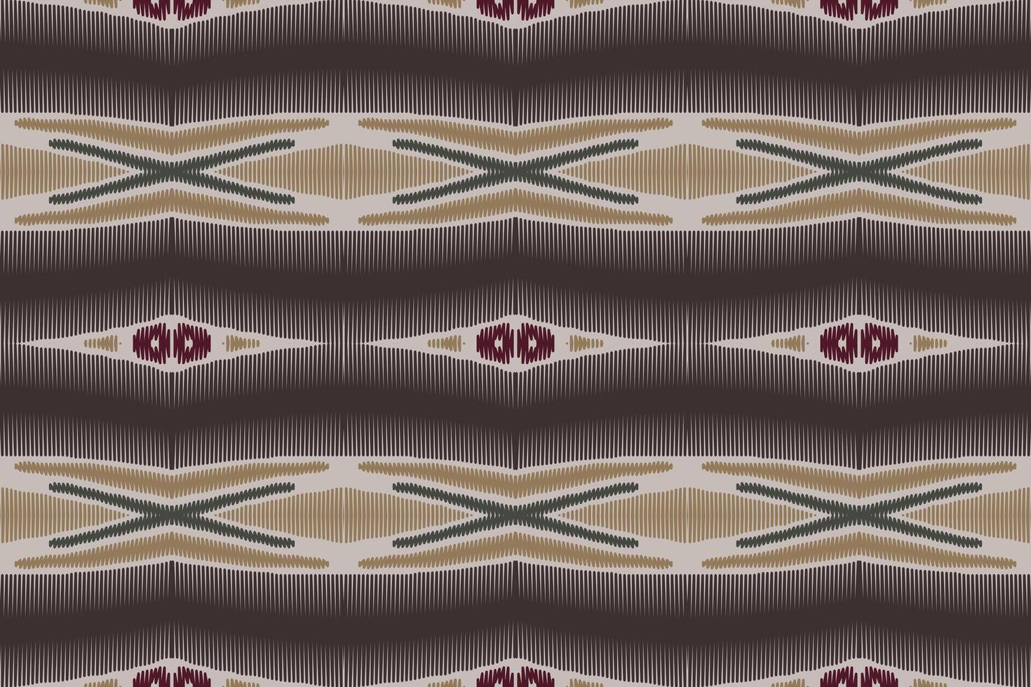 tecido ikat sem costura padrão geométrico étnico tradicional bordado style.design para fundo, tapete, tapete, sarongue, roupas, ilustração vetorial. vetor