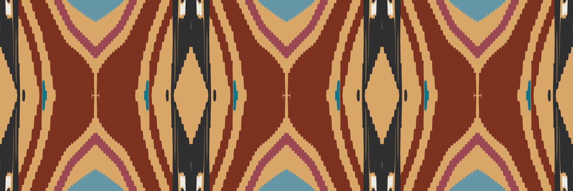 padrão ikat em tribal. geométrica étnica tradicional. estilo listrado mexicano. design para plano de fundo, papel de parede, ilustração vetorial, tecido, roupas, batik, tapete, bordado. vetor