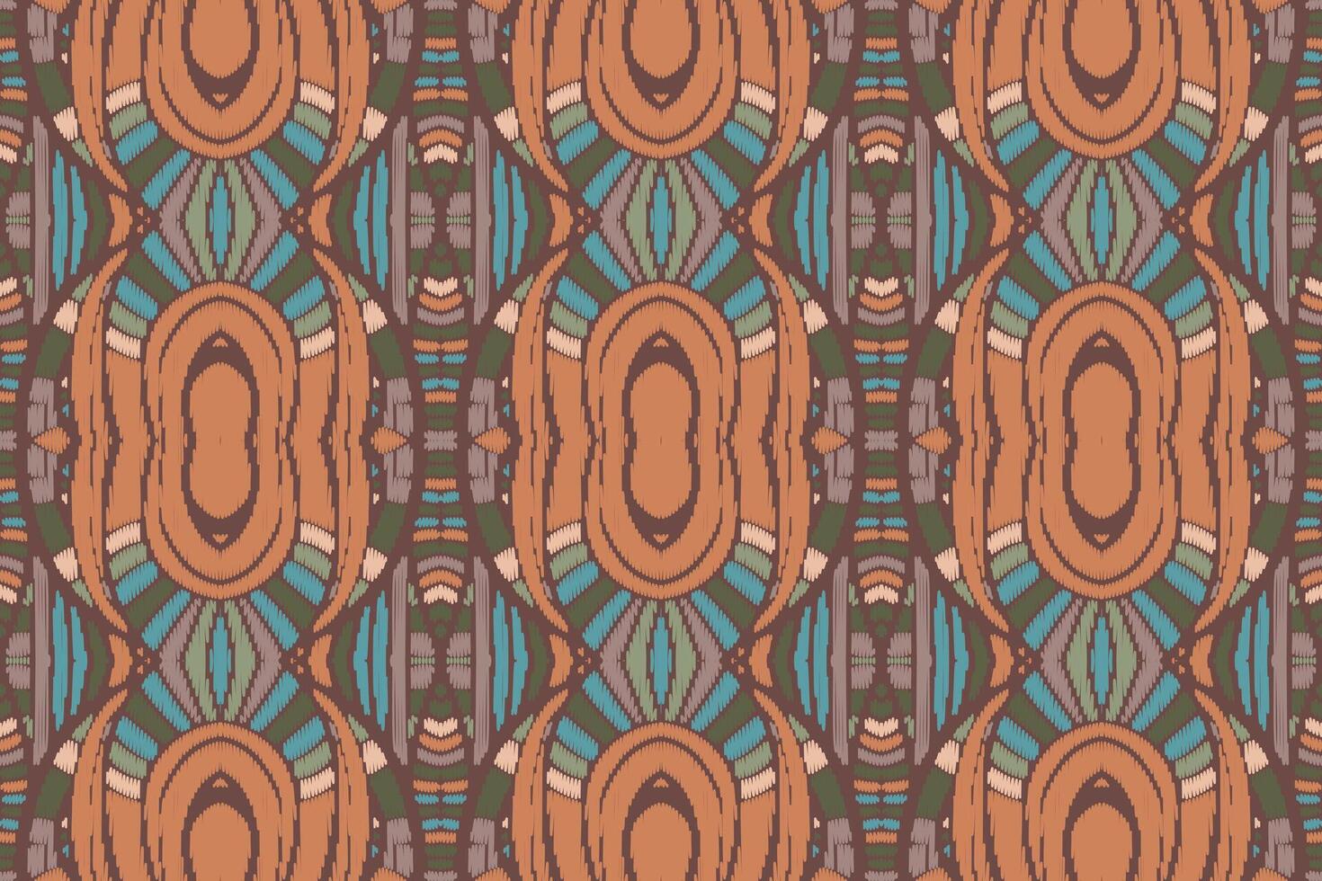 tecido ikat sem costura padrão geométrico étnico tradicional bordado style.design para fundo, tapete, tapete, sarongue, roupas, ilustração vetorial. vetor