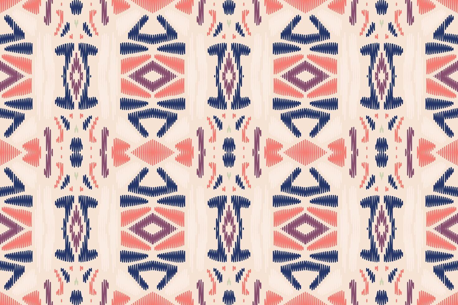 arte abstrata padrão étnico. ikat sem costura padrão tradicional. estilo americano, mexicano. vetor