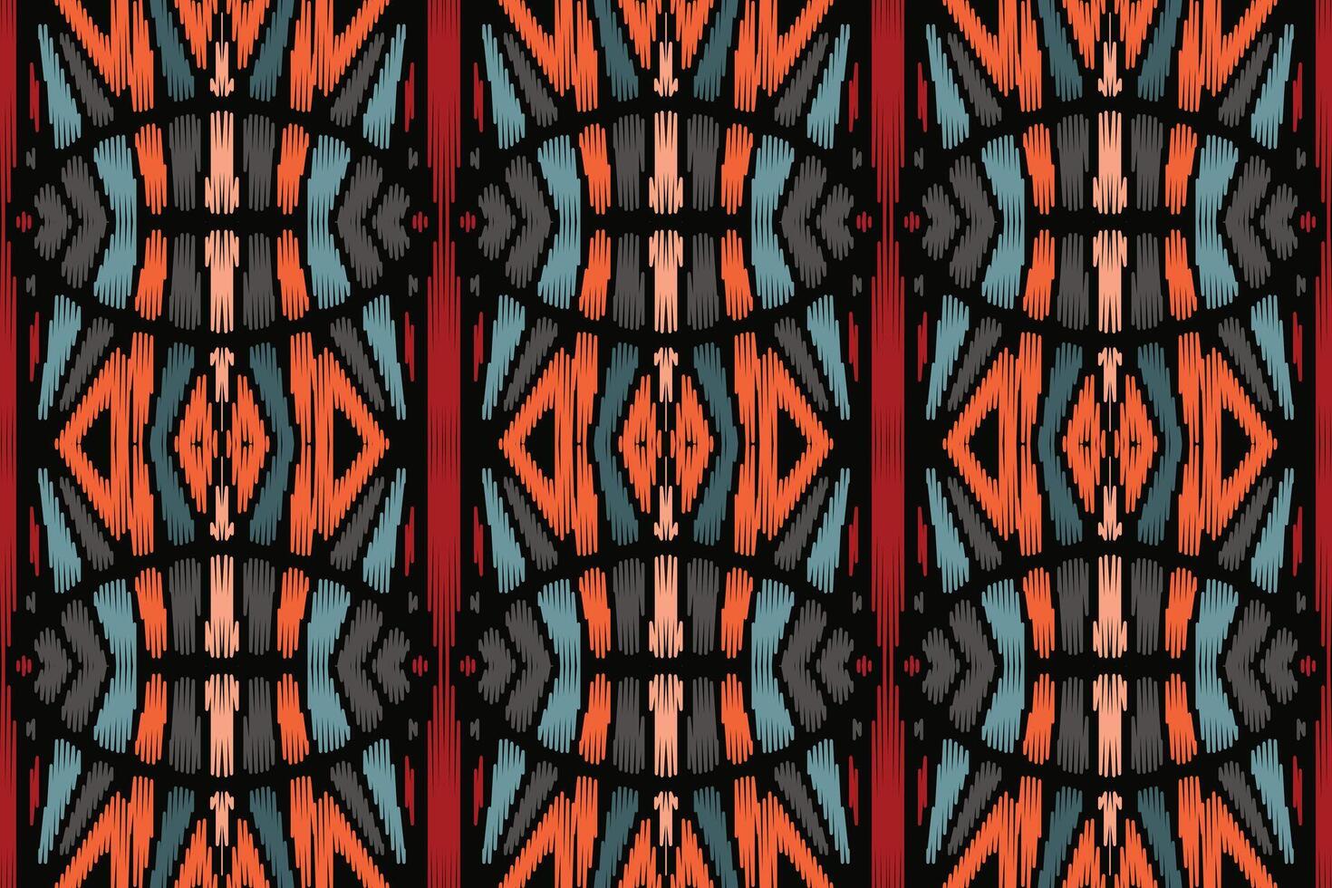 arte abstrata padrão étnico. ikat sem costura padrão tradicional. estilo americano, mexicano. vetor