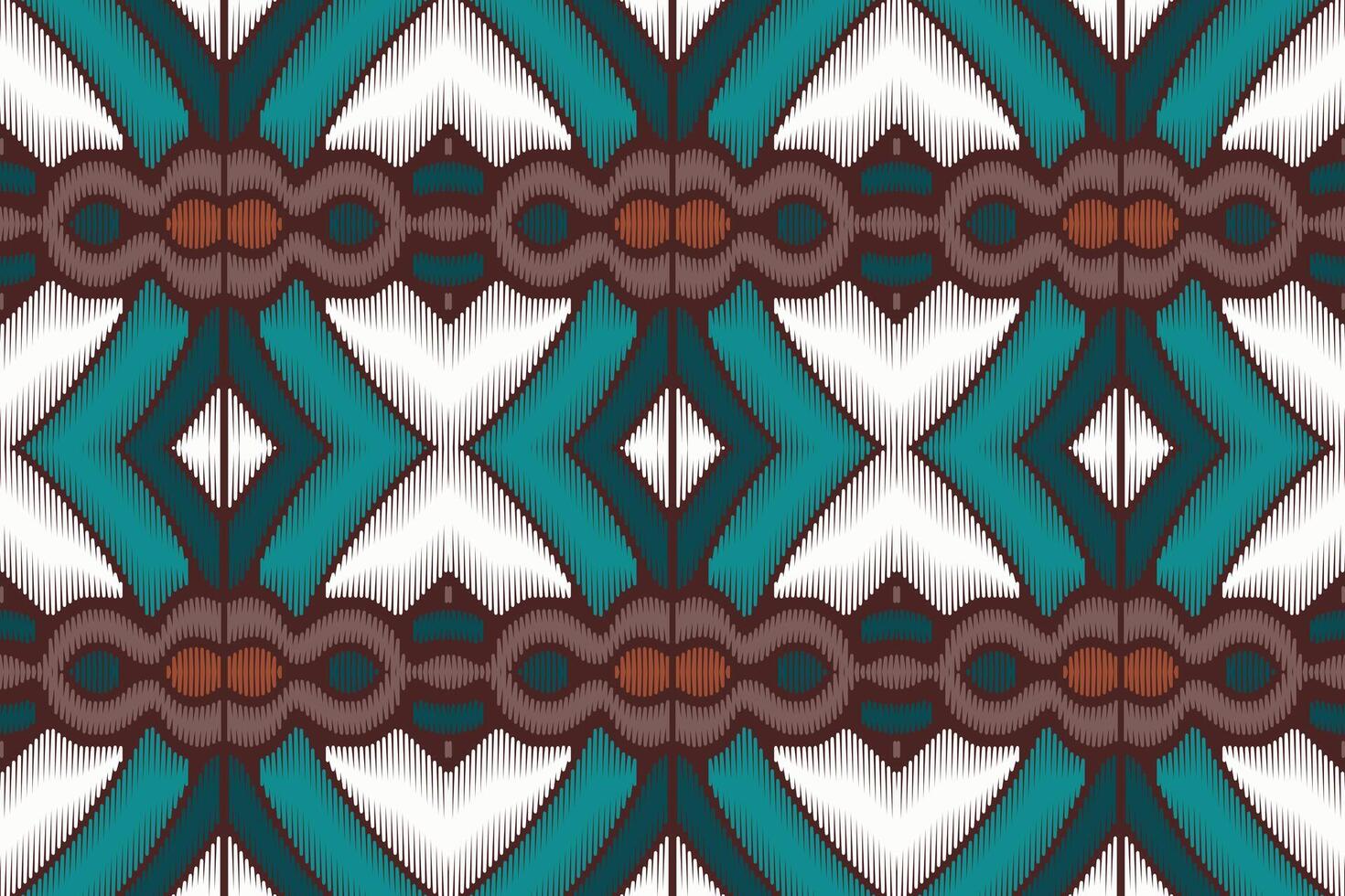 arte abstrata padrão étnico. ikat sem costura padrão tradicional. estilo americano, mexicano. vetor