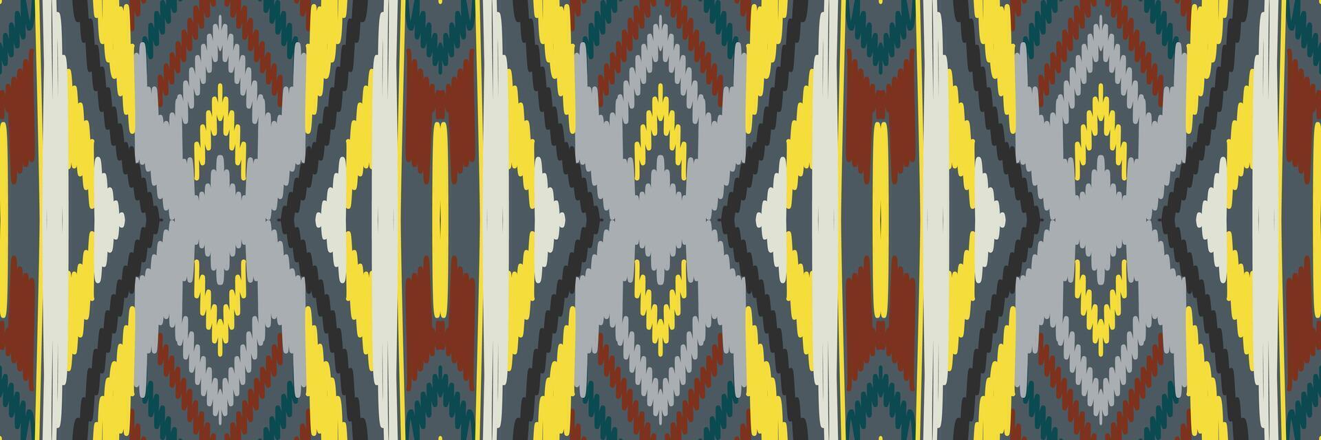 design de padrão étnico de bordado geométrico abstrato ikat. tecido asteca tapete mandala ornamento chevron têxtil decoração papel de parede. fundo de vetor tradicional de peru étnico nativo tribal boho