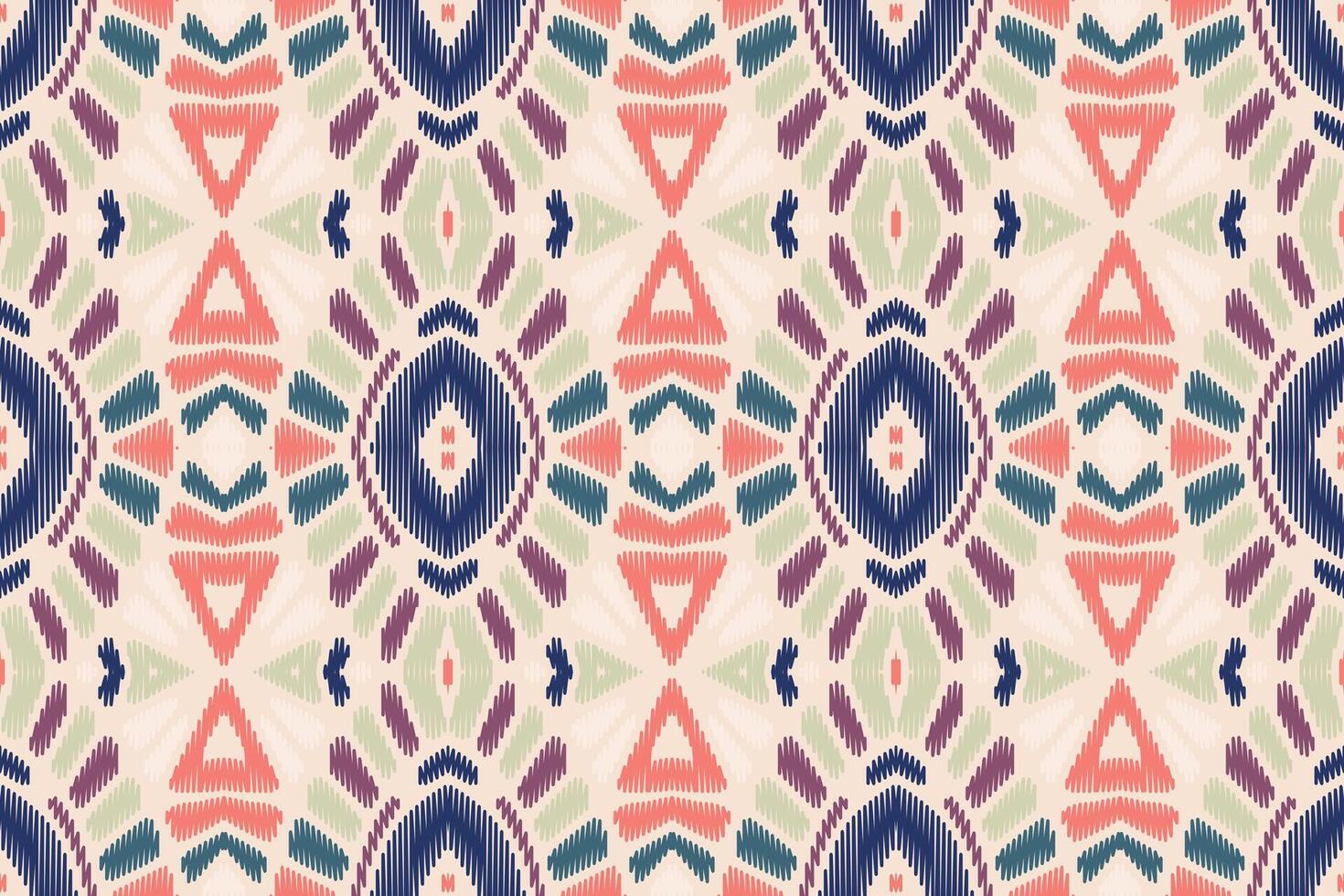 arte abstrata padrão étnico. ikat sem costura padrão tradicional. estilo americano, mexicano. vetor