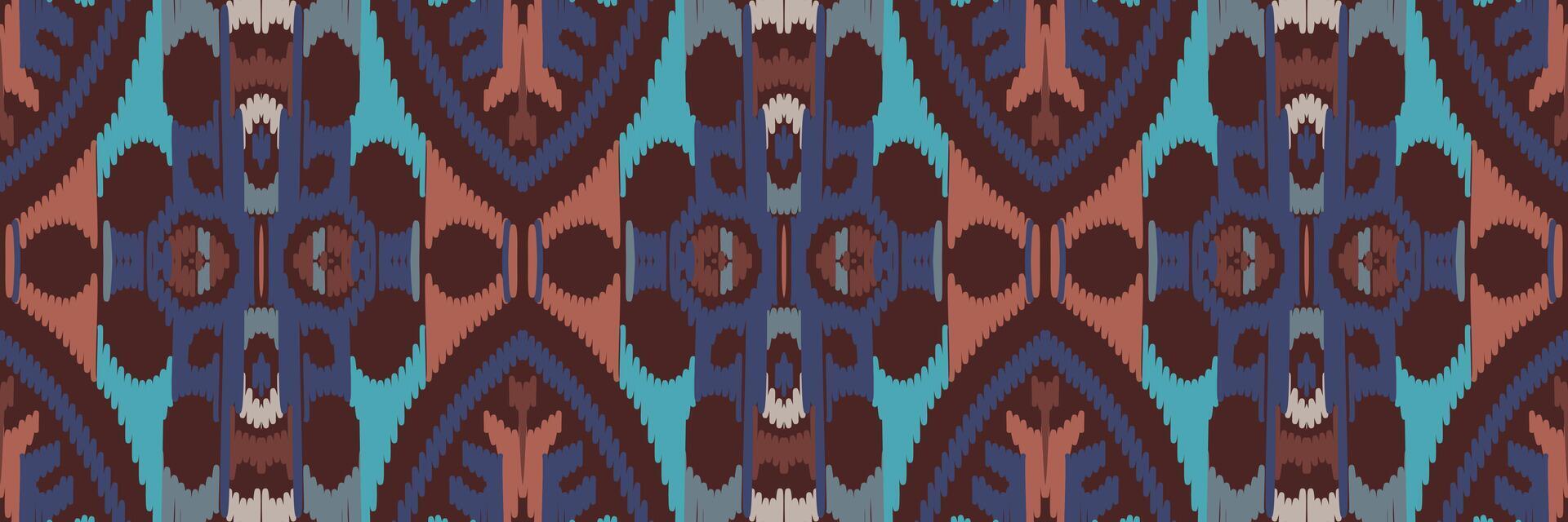 padrão ikat em tribal. geométrica étnica tradicional. estilo listrado mexicano. design para plano de fundo, papel de parede, ilustração vetorial, tecido, roupas, batik, tapete, bordado. vetor