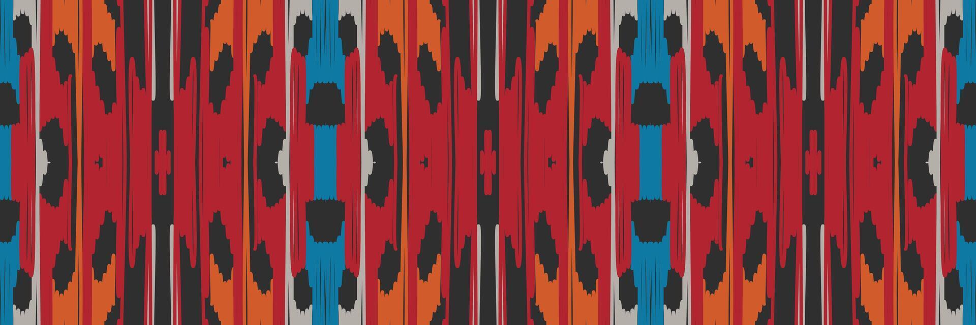 padrão ikat em tribal. geométrica étnica tradicional. estilo listrado mexicano. design para plano de fundo, papel de parede, ilustração vetorial, tecido, roupas, batik, tapete, bordado. vetor