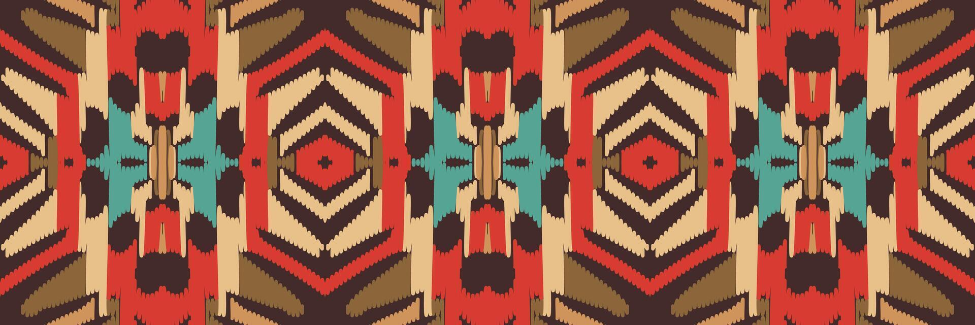 design de padrão étnico de bordado geométrico abstrato ikat. tecido asteca tapete mandala ornamento chevron têxtil decoração papel de parede. fundo de vetor tradicional de peru étnico nativo tribal boho