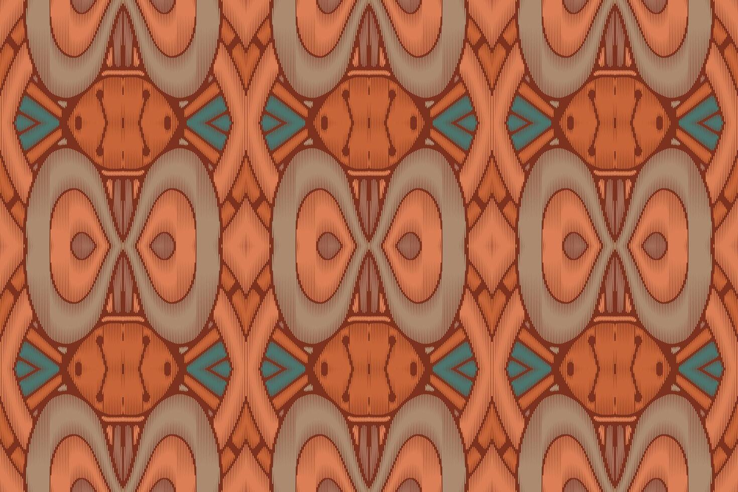 tecido ikat sem costura padrão geométrico étnico tradicional bordado style.design para fundo, tapete, tapete, sarongue, roupas, ilustração vetorial. vetor