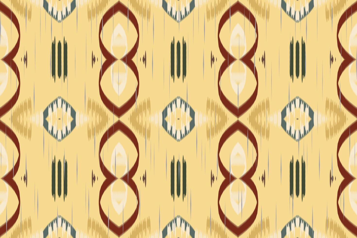 arte ikat abstrata étnica. padrão de ondas sem costura em bordados tribais, folclóricos e estilo mexicano. impressão de ornamento de arte geométrica asteca. design para tapete, papel de parede, roupas, embrulho, tecido, capa. vetor