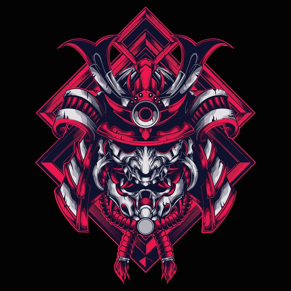 samurai logotipo vetor Projeto ilustração obra de arte