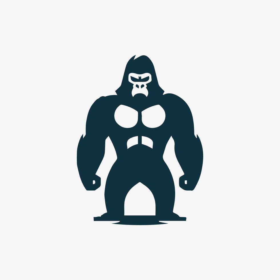 gorila logotipo vator arte, usar seu logotipo vetor