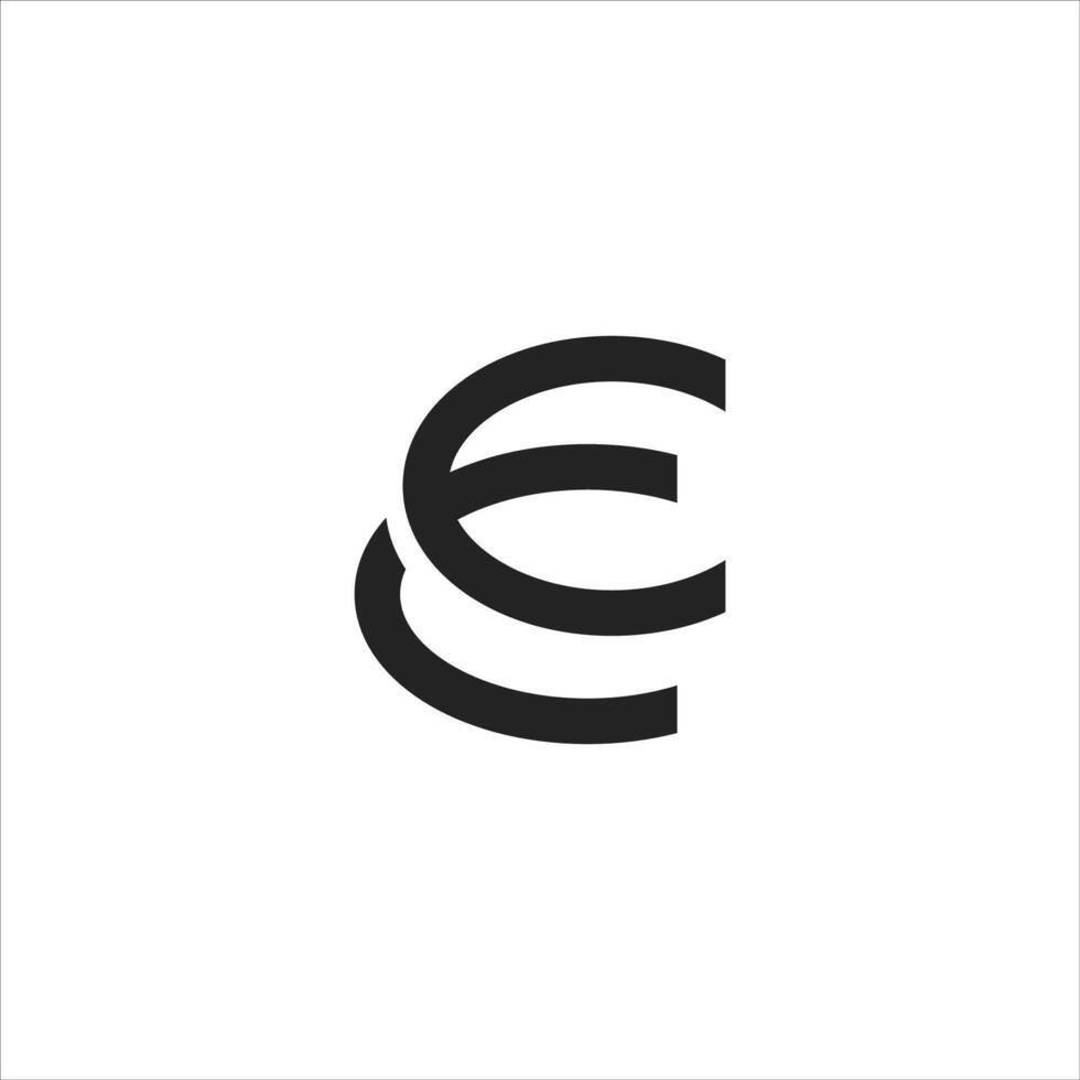 inicial carta ce ou ec logotipo vetor logotipo Projeto