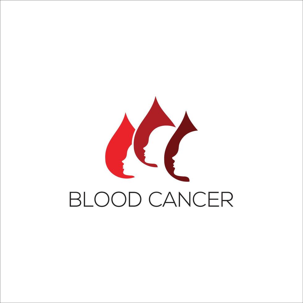 Câncer vetor ícone Projeto modelo. sangue Câncer logotipo Projeto.