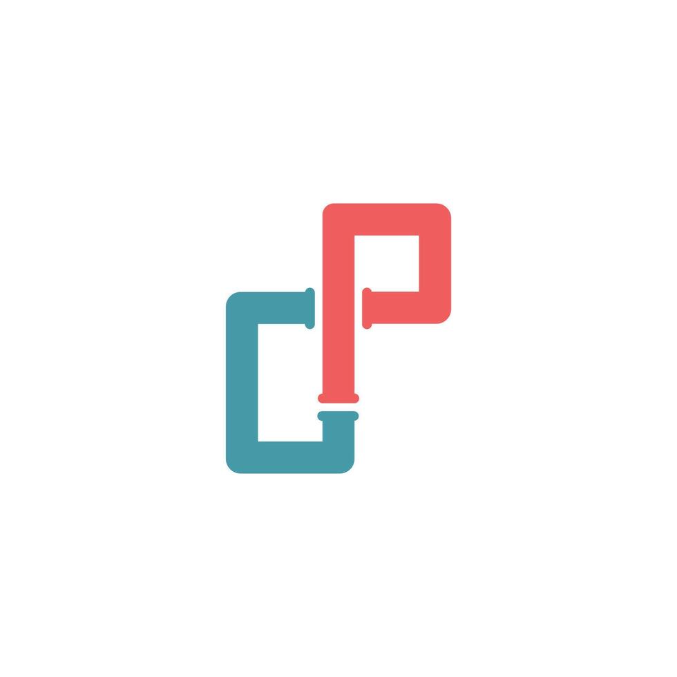 carta cp logotipo ícone Projeto modelo elementos vetor
