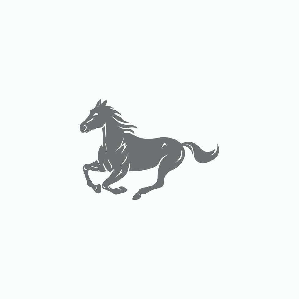 animal cavalo logotipo vetor Projeto modelo