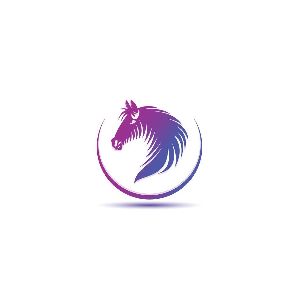 animal cavalo logotipo vetor Projeto modelo