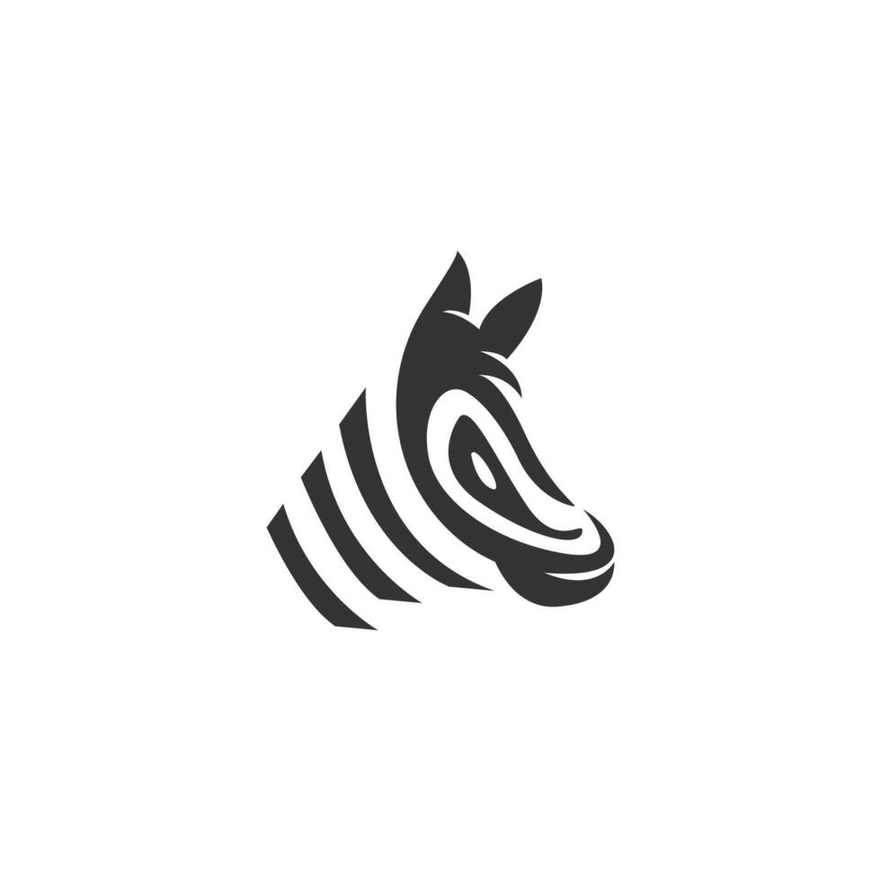 zebra logotipo Projeto inspiração. zebra logotipo em branco fundo vetor