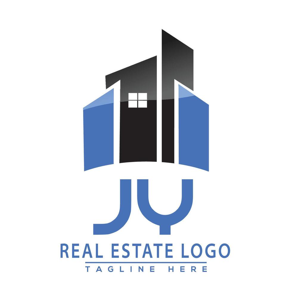 jy real Estado logotipo Projeto casa logotipo estoque vetor. vetor