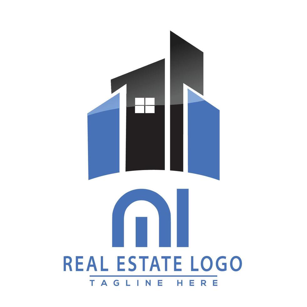 mi real Estado logotipo Projeto casa logotipo estoque vetor. vetor