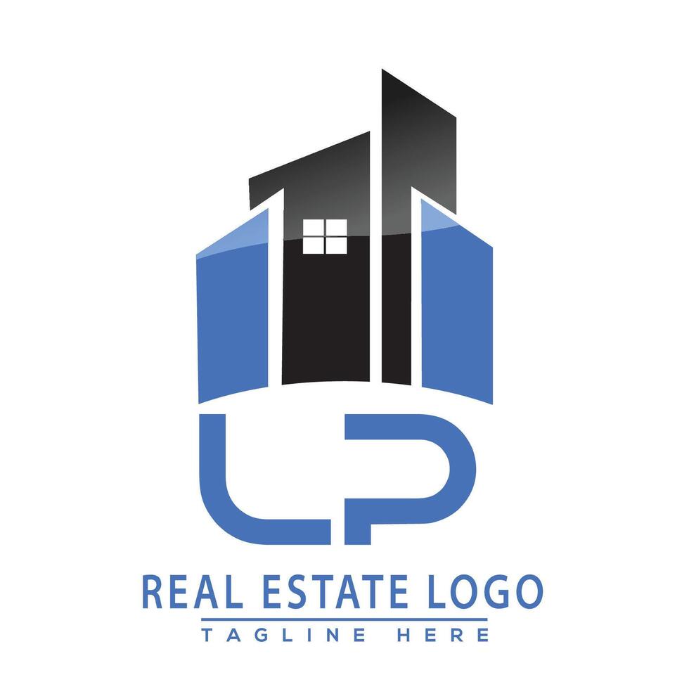 lp real Estado logotipo Projeto casa logotipo estoque vetor. vetor