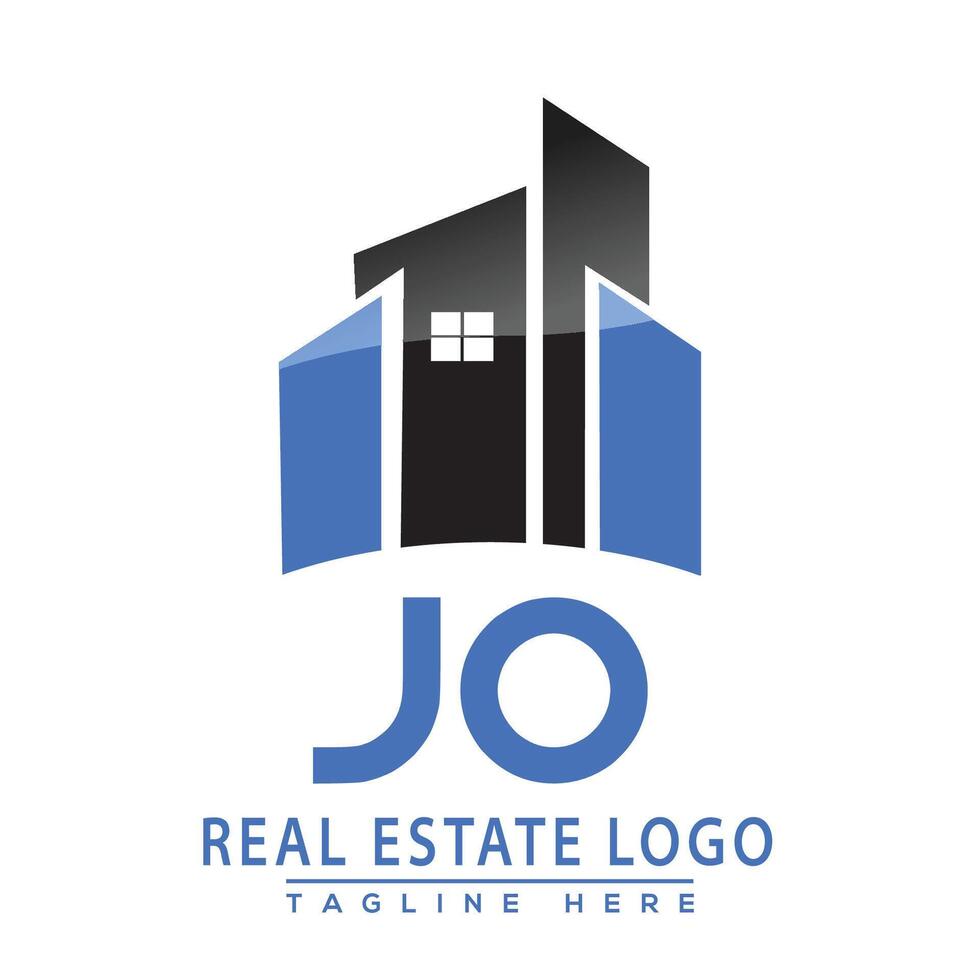 jo real Estado logotipo Projeto casa logotipo estoque vetor. vetor