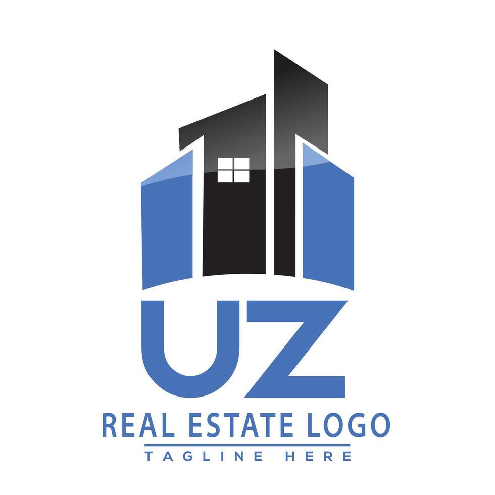 uz real Estado logotipo Projeto casa logotipo estoque vetor. vetor