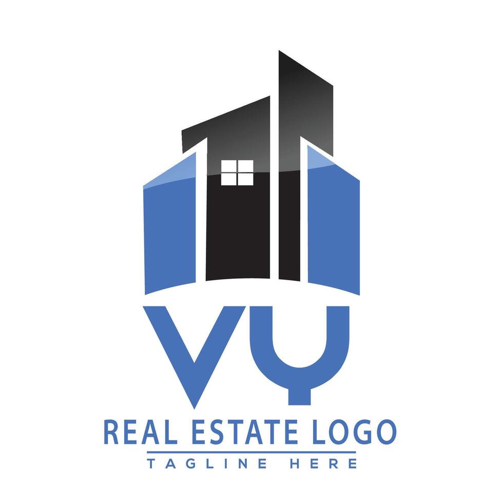 vy real Estado logotipo Projeto casa logotipo estoque vetor. vetor