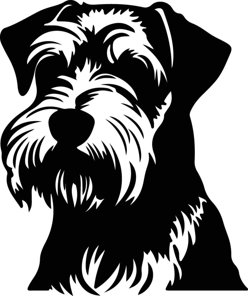 sealyham terrier Preto silhueta vetor