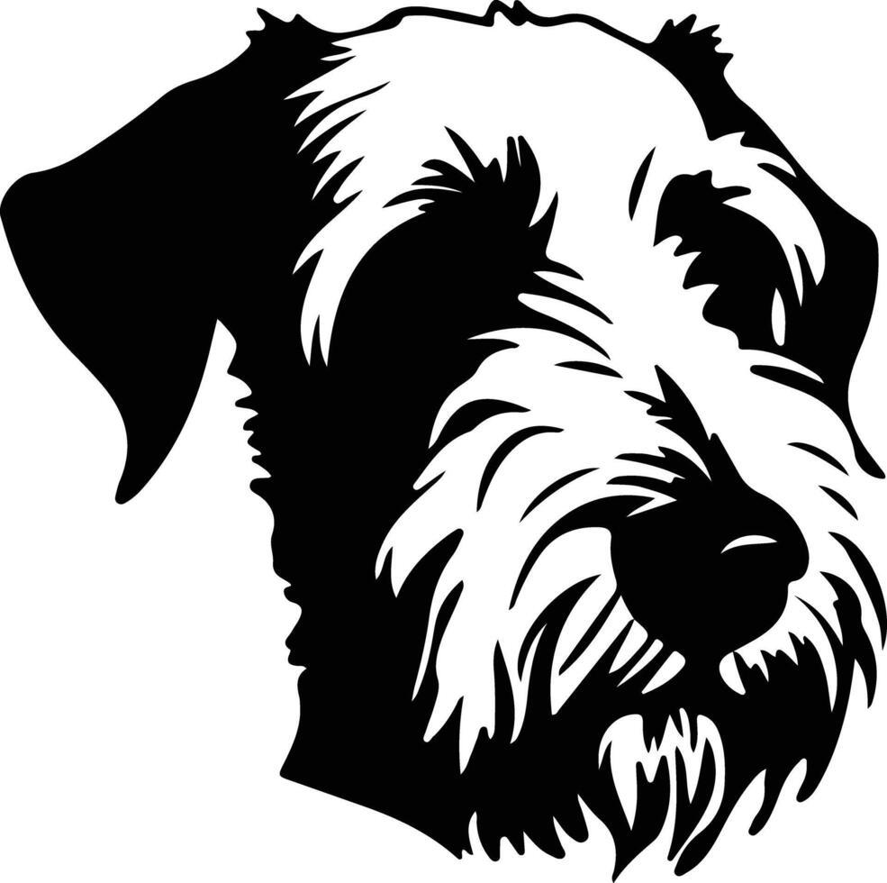 sealyham terrier silhueta retrato vetor