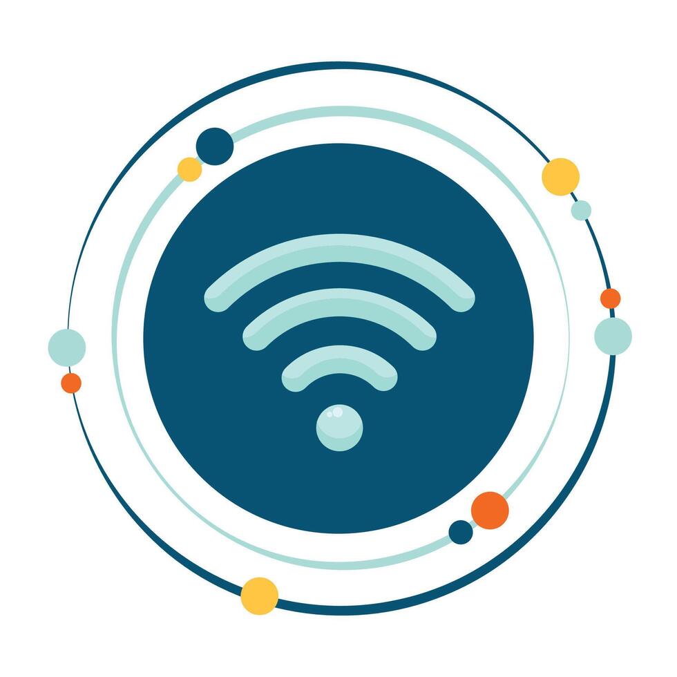 isolado vetor ilustração gráfico ícone símbolo do Wi-fi rede Acesso