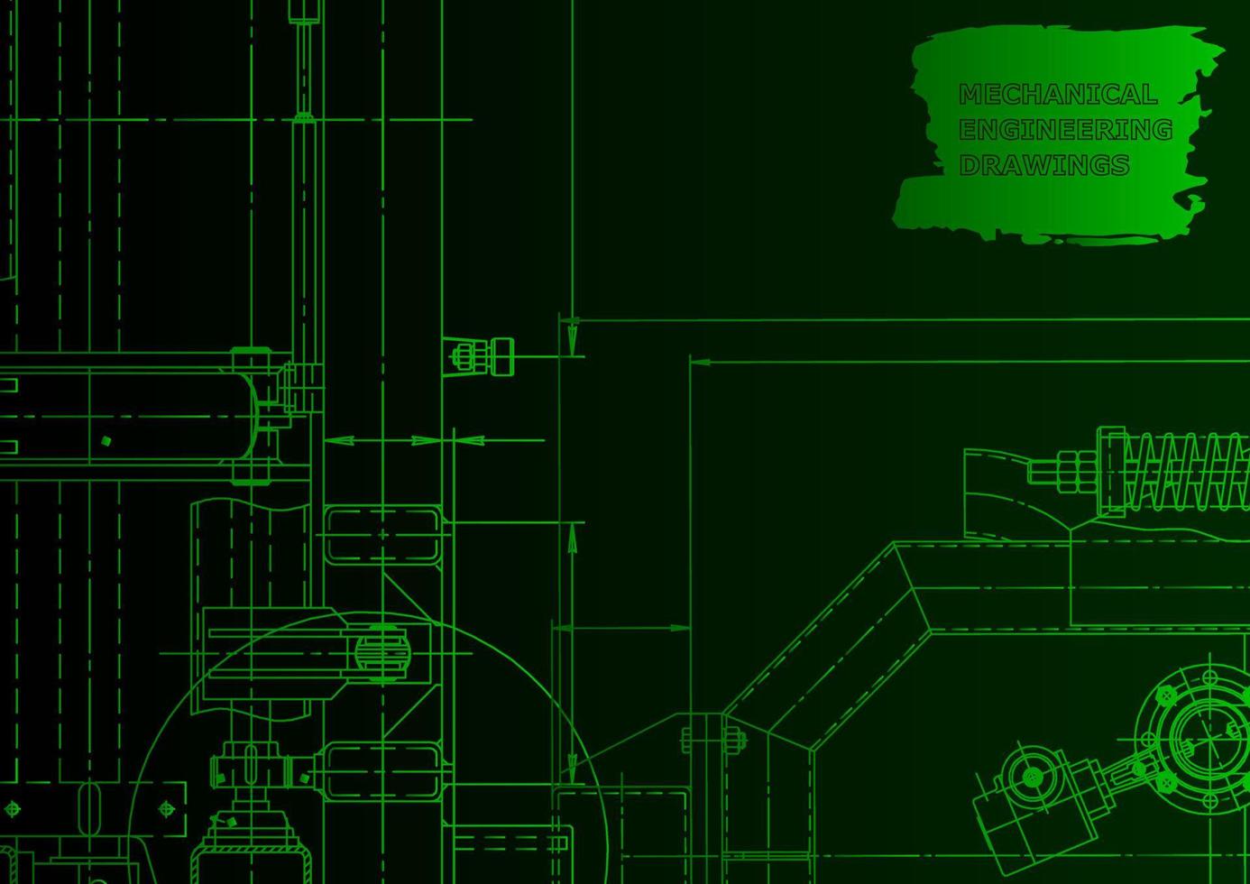 sistemas de design auxiliado por computador. ilustrações técnicas, antecedentes vetor