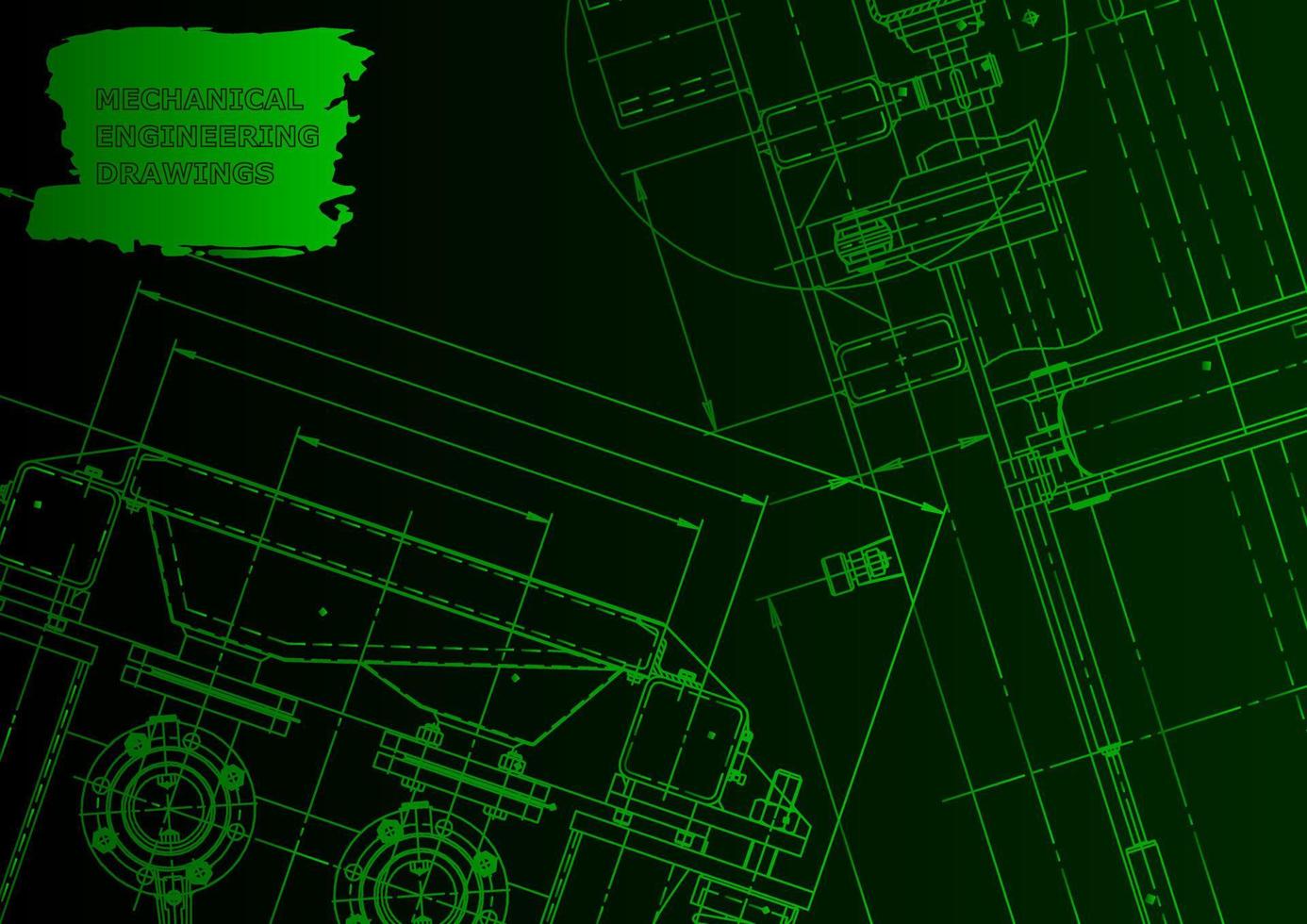 sistemas de design auxiliado por computador. ilustrações técnicas, antecedentes vetor