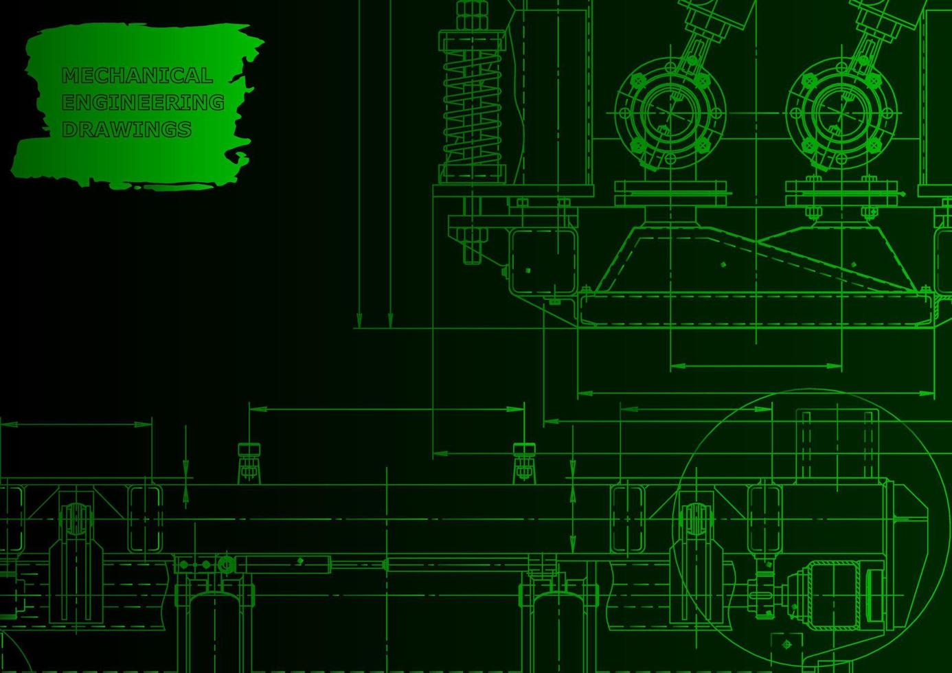 sistemas de design auxiliado por computador. ilustrações técnicas, antecedentes vetor