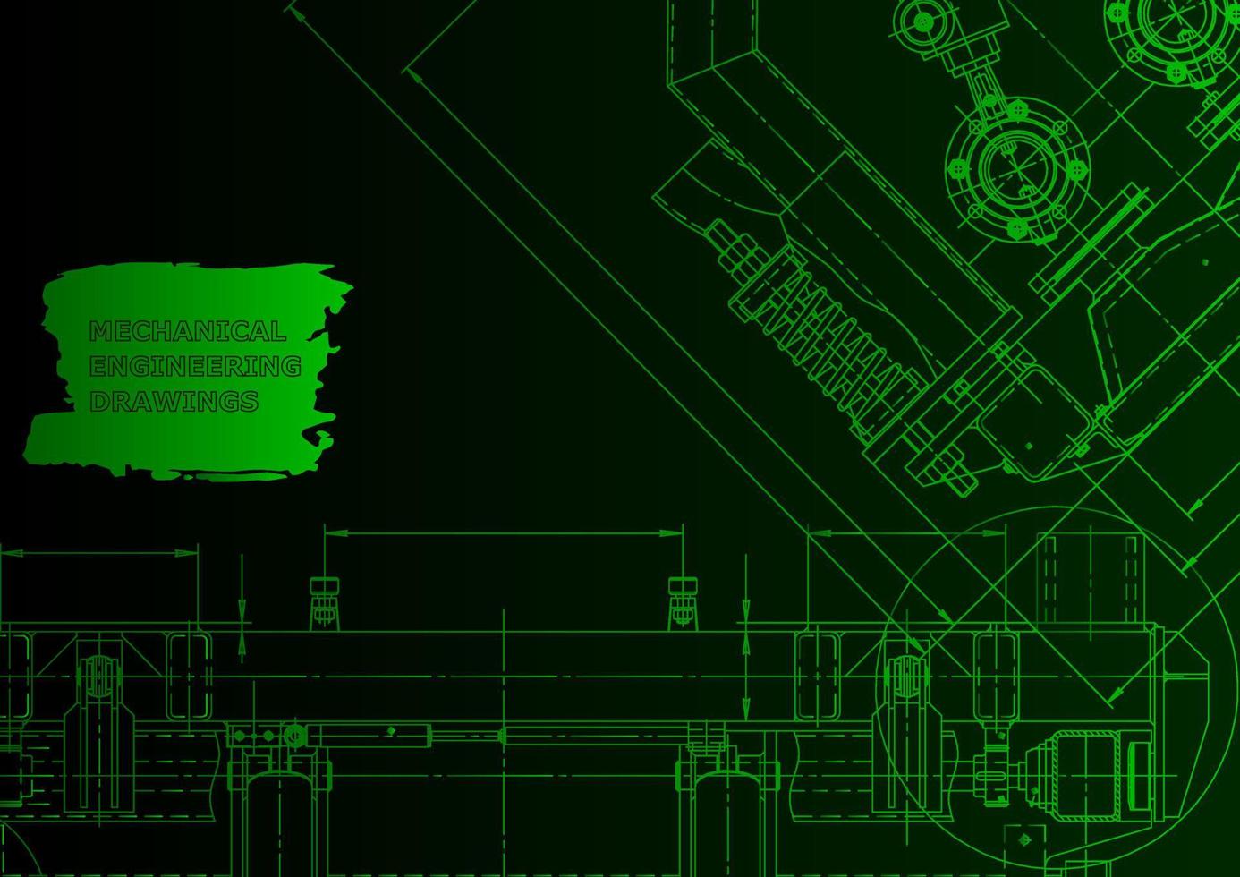 sistemas de design auxiliado por computador. ilustrações técnicas, antecedentes vetor