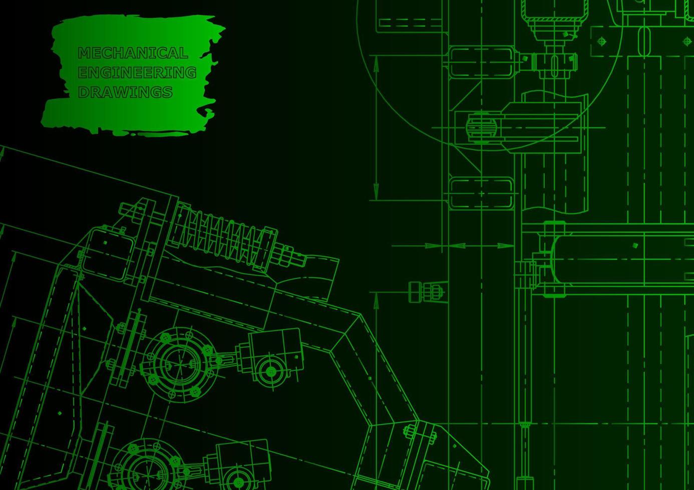 indústria de construção de máquinas. sistemas de design auxiliado por computador vetor