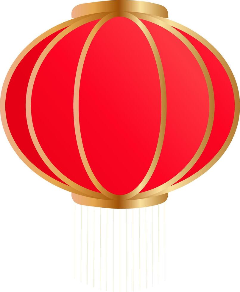 tradicional chinês lanterna dentro três dimensional estilo vetor
