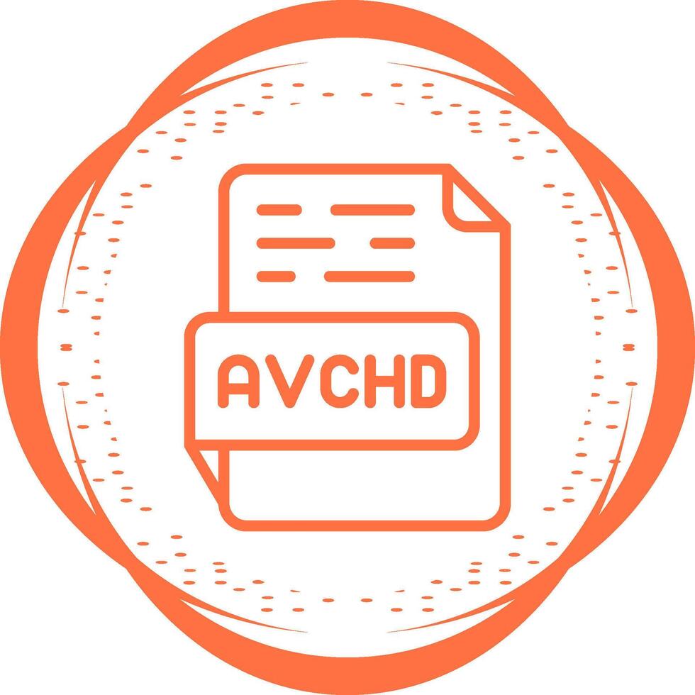 avchd vetor ícone