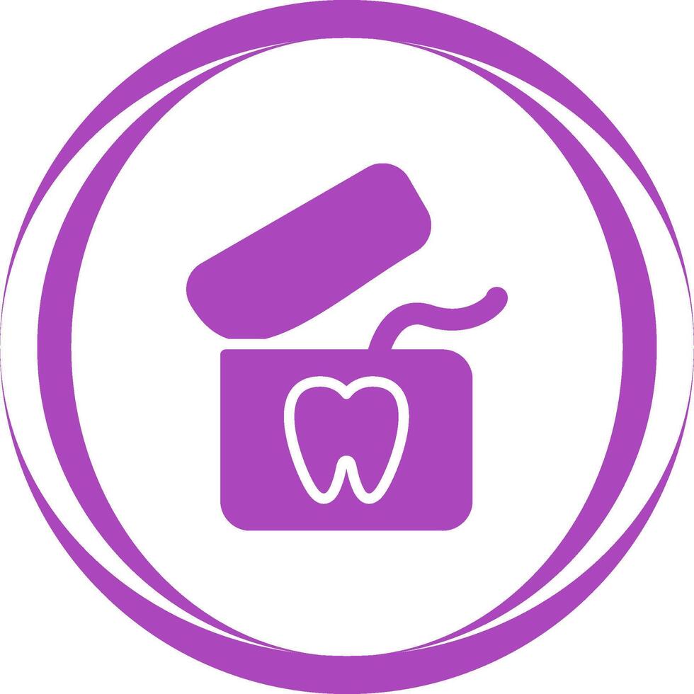 ícone de vetor de fio dental