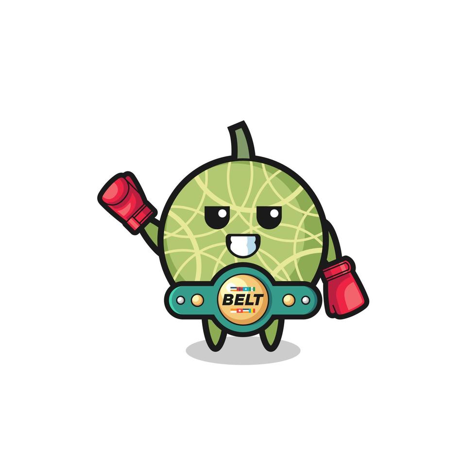personagem mascote melão boxer vetor