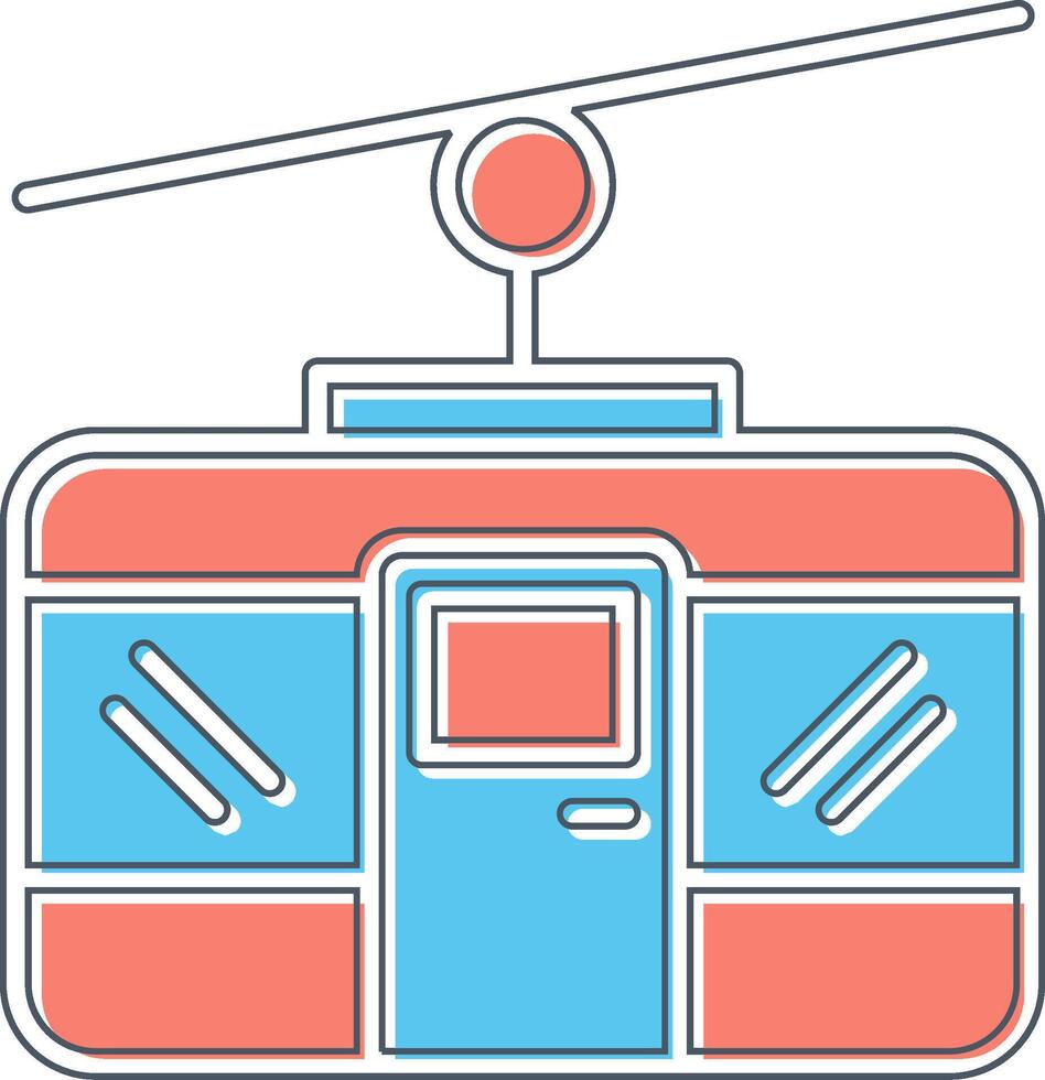 ícone de vetor de teleférico