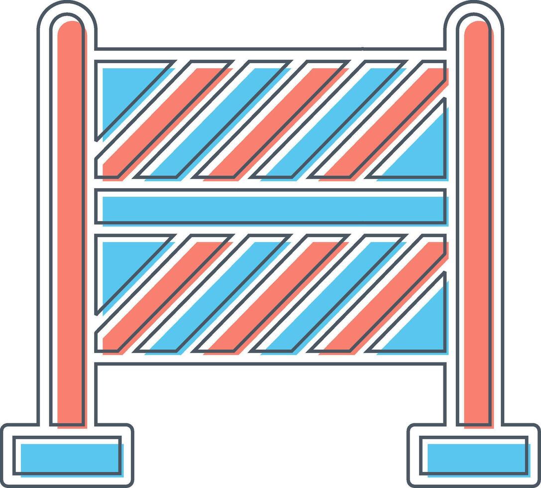ícone de vetor de barreira