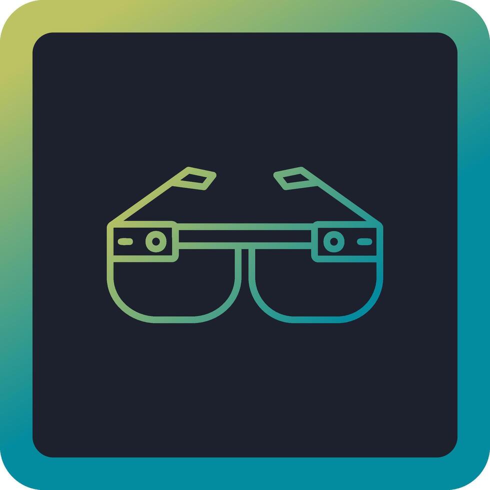 ícone de vetor de óculos inteligentes