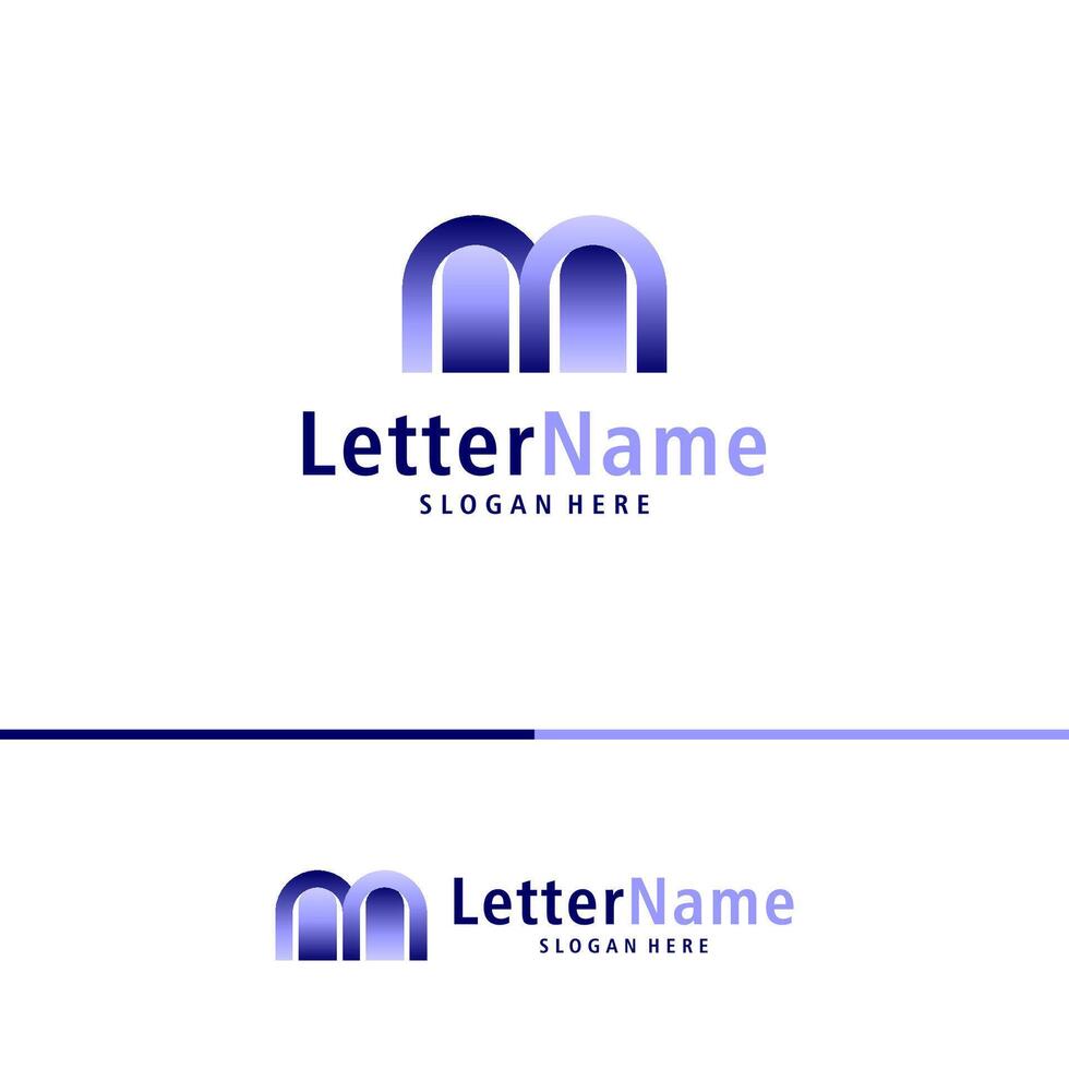 moderno carta m logotipo Projeto vetor. criativo m logotipo conceitos modelo vetor