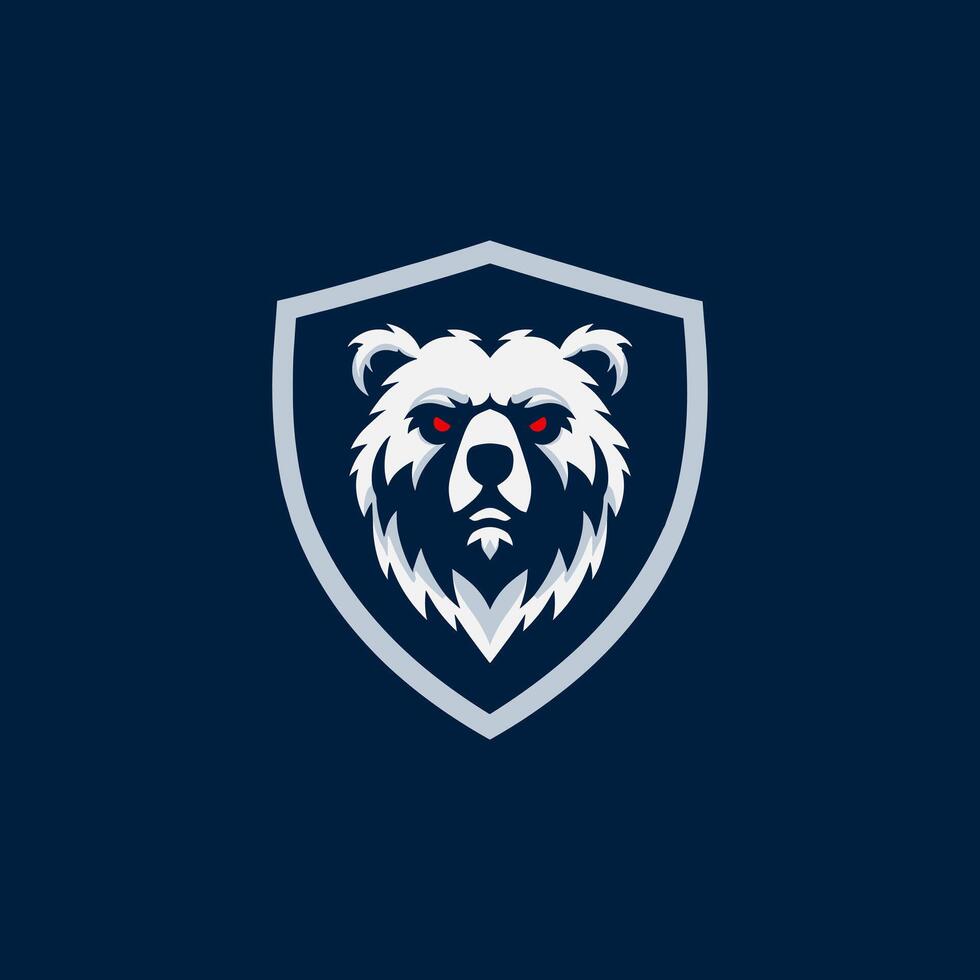 impressionante Urso esport logotipo Projeto vetor