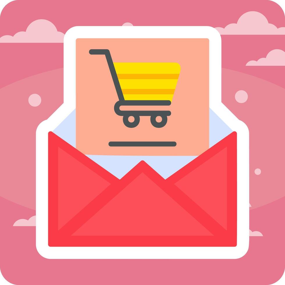 compras o email vetor ícone